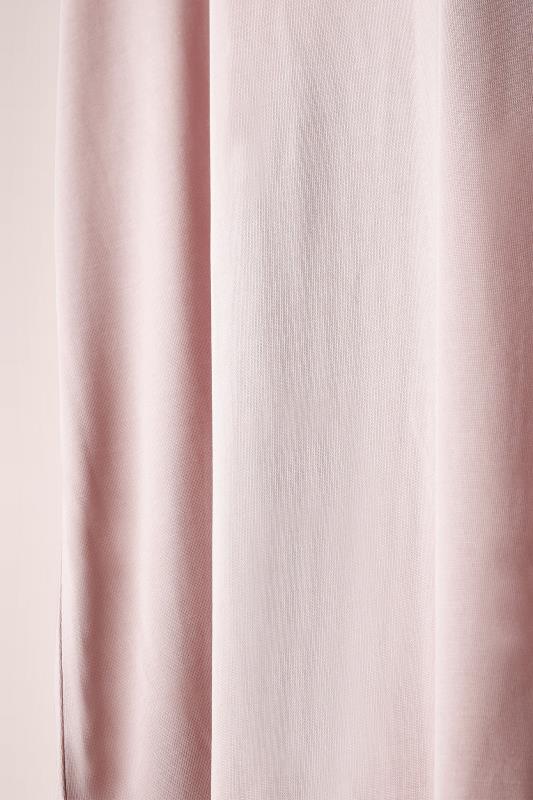 EVANS Plus Size Blush Pink Pleat Front Modal Rich Top