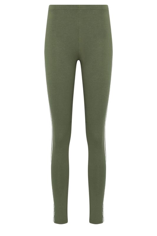 LTS Tall Khaki Green Stripe Leggings | Long Tall Sally 6