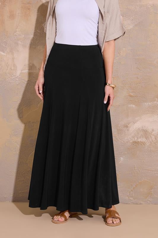 LTS Tall Women's Black Godet Maxi Skirt | Long Tall Sally 2