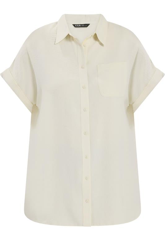 YOURS Plus Size Natural Brown Grown On Sleeve Shirt | Yours Clothing 5