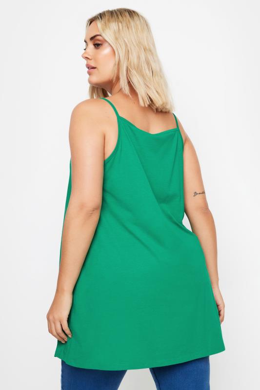 YOURS Curve Plus Size Green Crochet Vest Top | Yours Clothing  3