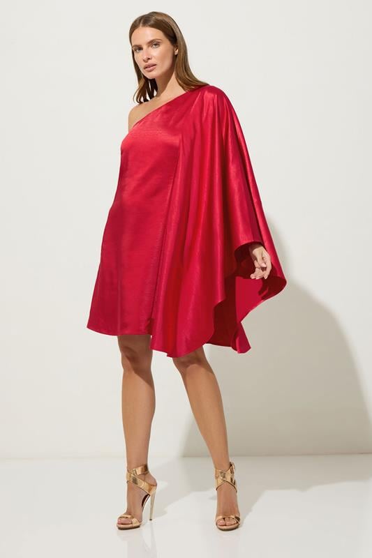 STAR Red Asymmetric Mini Dress | StarByJM 1
