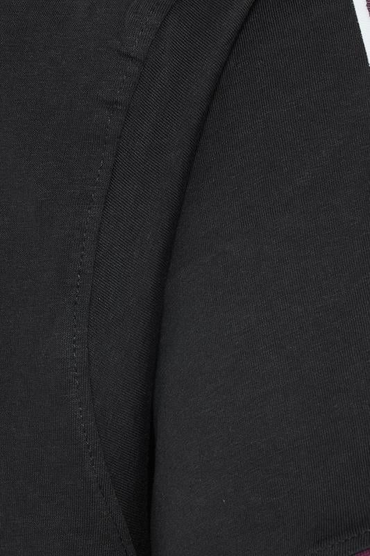 KAM Big & Tall Black Ringer T-Shirt | BadRhino 3