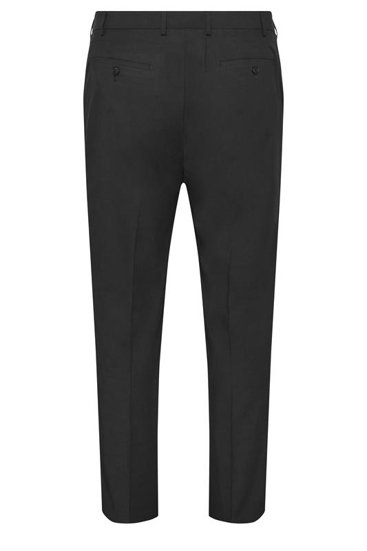 D555 Big & Tall Black Stretch Formal Trousers | BadRhino 4