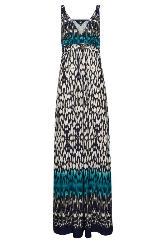 LTS Tall Women's Blue Aztec Print Maxi Dress | Long Tall Sally 8