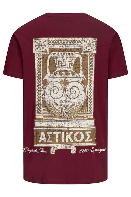 JACK & JONES Big & Tall Red Back Print T-Shirt | BadRhino 5