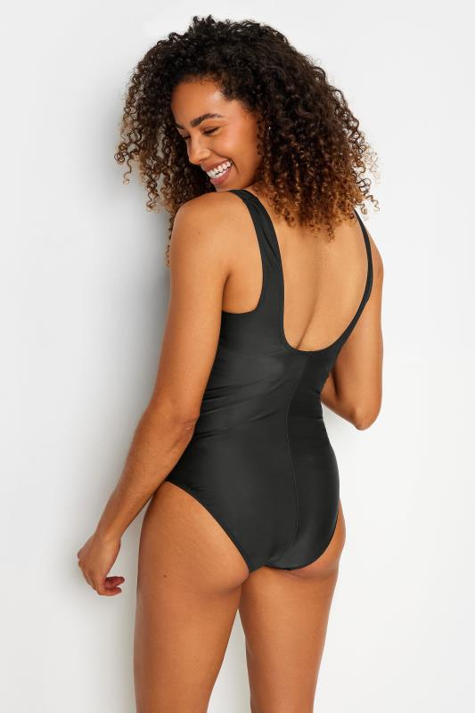 M&Co Black Twist Front Detail Swimsuit | M&Co 4