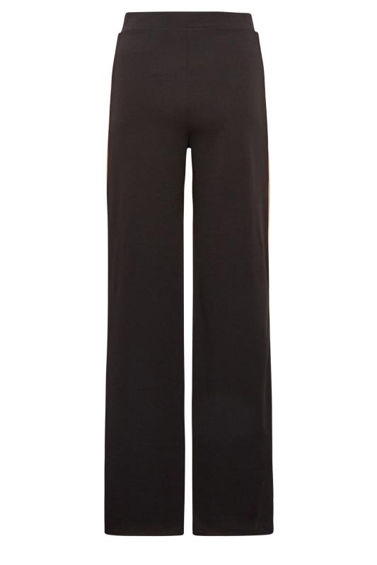 LTS Tall Women's Black & Pink Side Stripe Wide Leg Trousers | Long Tall Sally 2