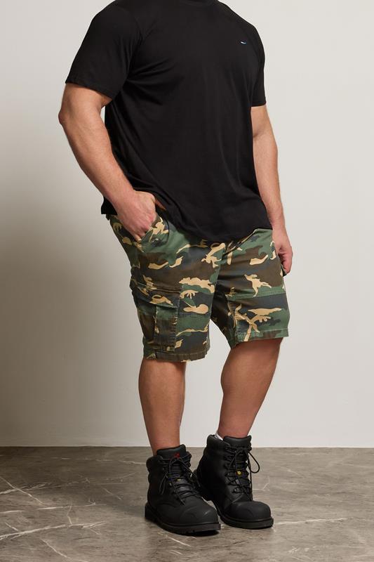 BadRhino Big & Tall Brown Camo Cargo Shorts
