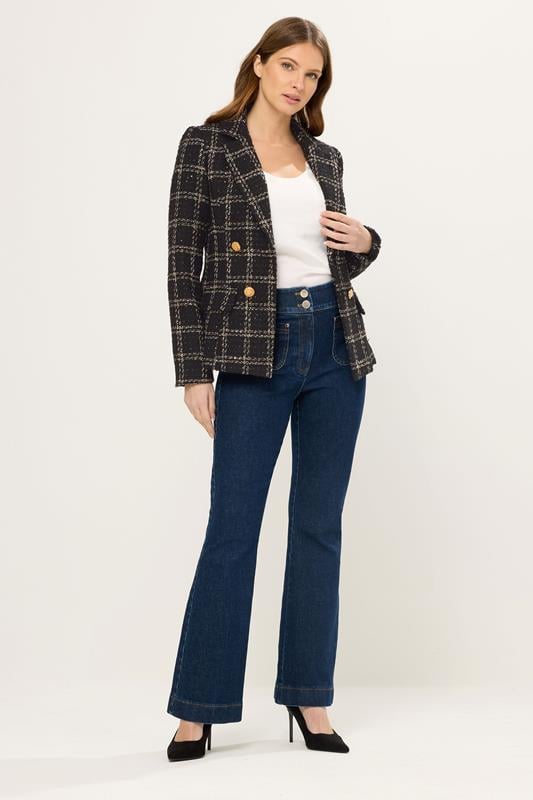 STAR Black Check Boucle Blazer | StarByJM 2
