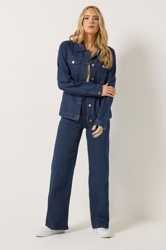 LTS Tall Women's Indigo Blue Cotton Denim Jacket | Long Tall Sally 2