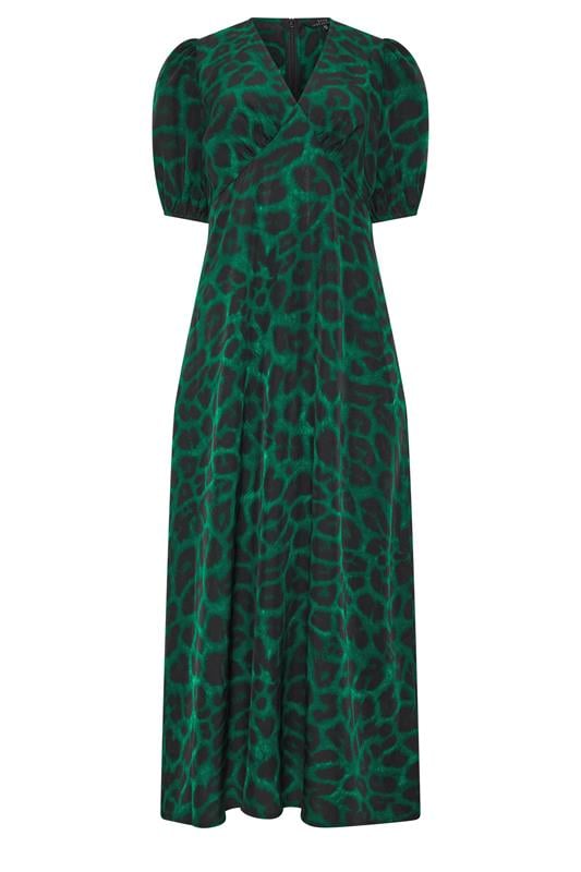 STAR Green Animal Print Satin Dress | StarByJM 5