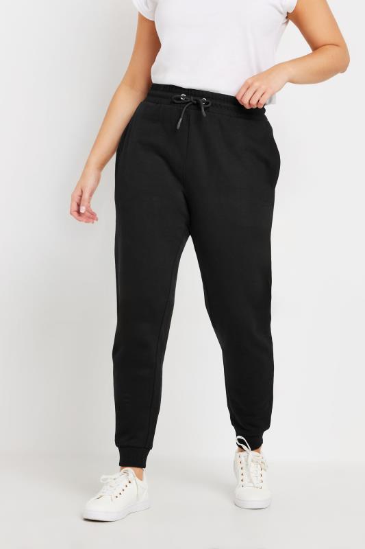 M&Co 2 Pack Black Cuffed Drawstring Joggers | M&Co 2