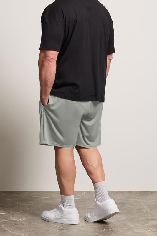 IronRhino Big & Tall Grey Lightweight Performance Shorts | BadRhino 2