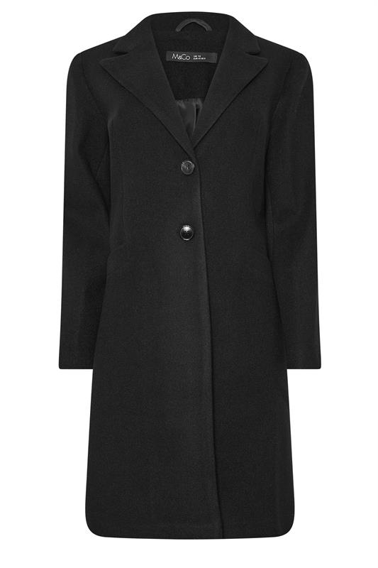 M&Co Black Single Breasted Tailored Coat | M&Co 6