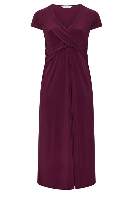  YOURS LONDON Curve Purple Twist Front Dress
