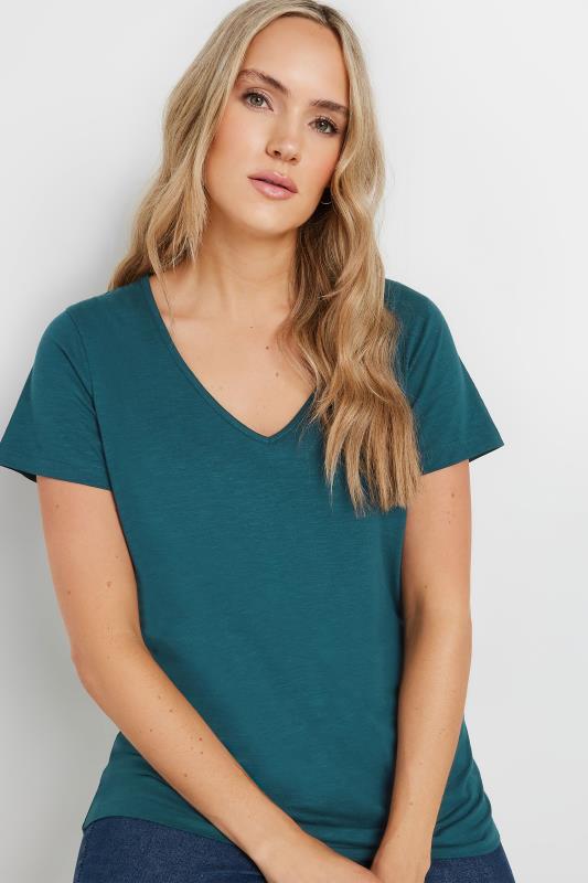 LTS Tall Women's Blue V-Neck Short Sleeve T-Shirt | Long Tall Sally 4