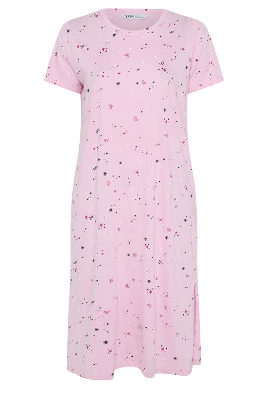 YOURS Plus Size 2 PACK Navy Blue 'Ciao Bella' Midaxi Nightdresses | Yours Clothing 8