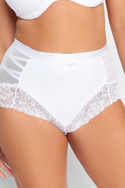 Plus Size  YOURS Curve White Strap Control Full Briefs