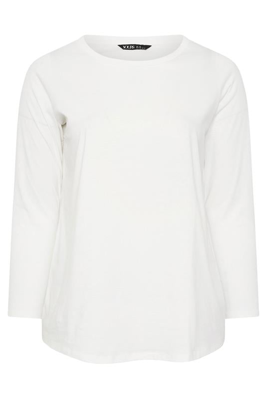 YOURS Plus Size 3 PACK White Core T-Shirt Essentials Set | Yours Clothing 11