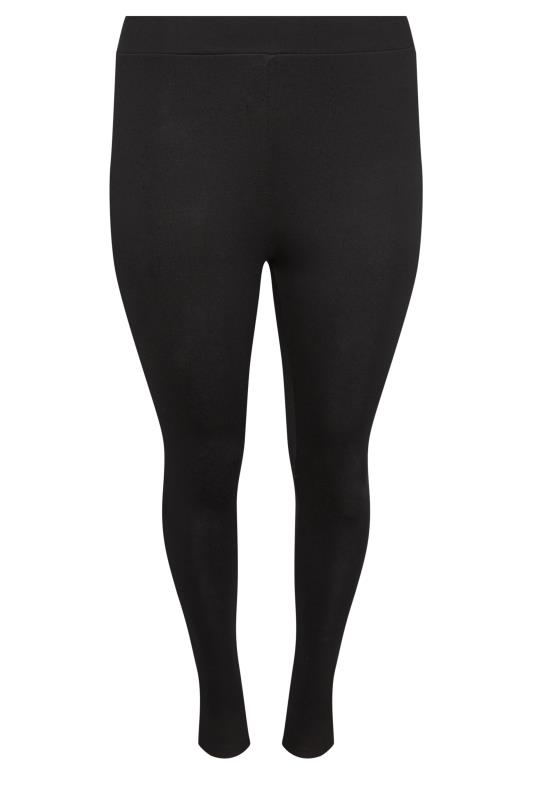 Evans Black Zip Hem Leggings