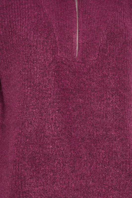 LTS Dark Purple Funnel Neck Jumper | Long Tall Sally  6