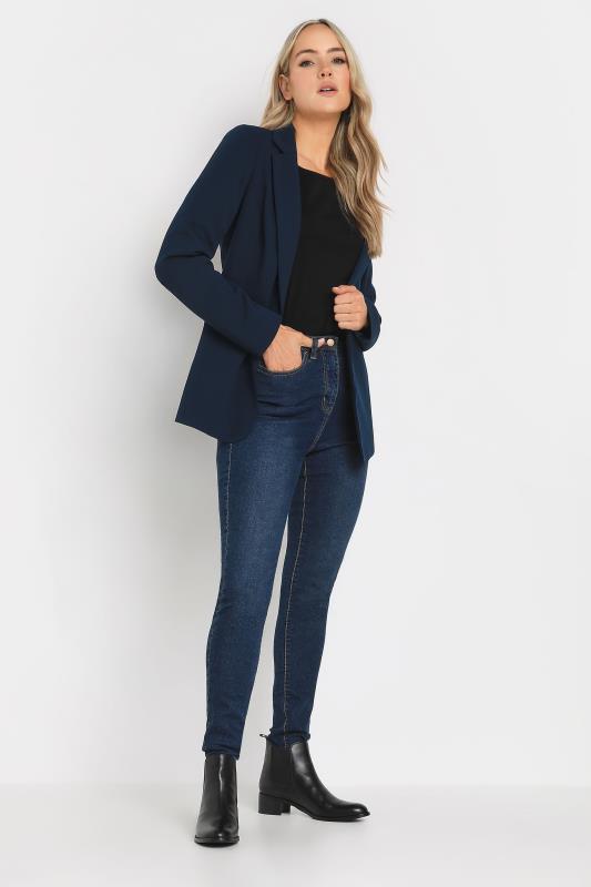 LTS Tall Women's Navy Blue Tailored Blazer | Long Tall Sally 2