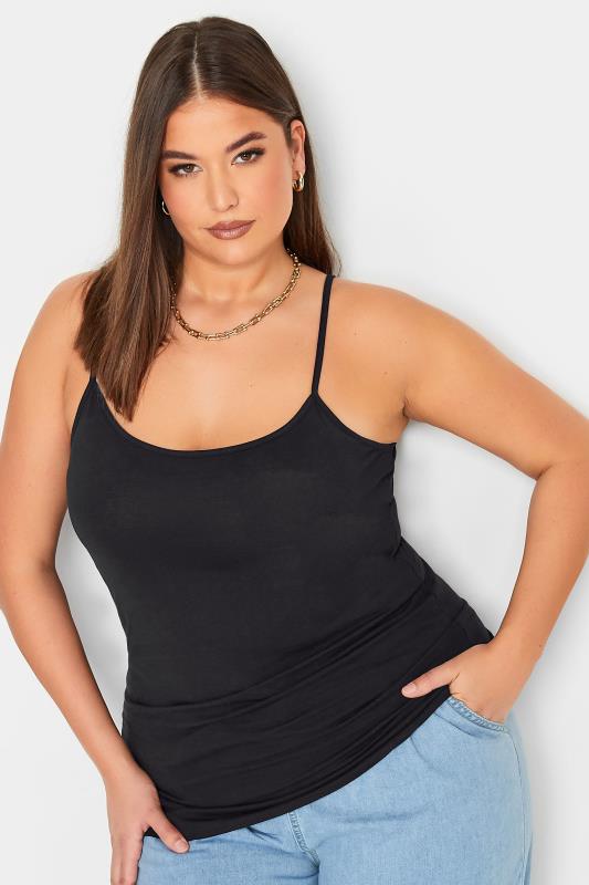 Plus Size Black Cami Top | Yours Clothing 4