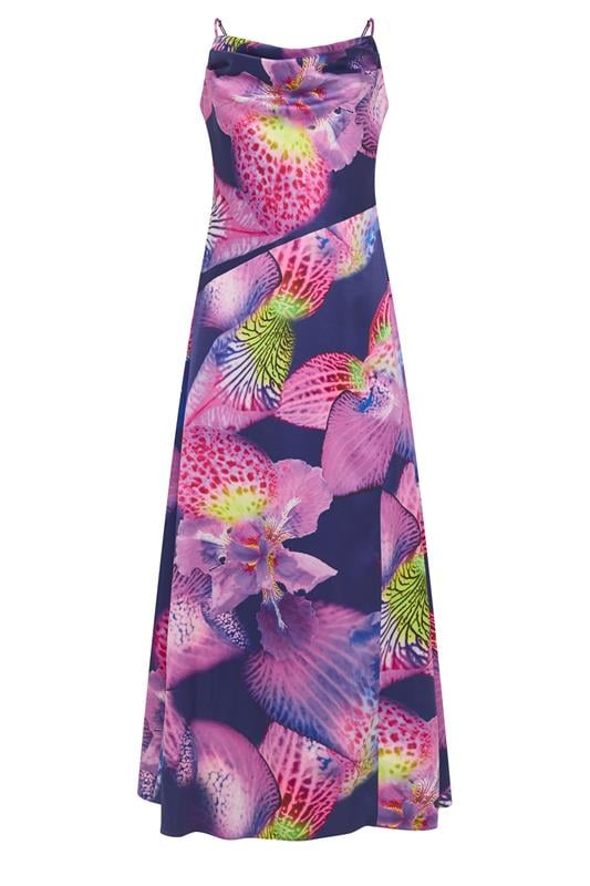 STAR Purple Floral Cowl Neckline Maxi Dress | StarByJM 5