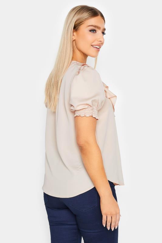 M&Co Pale Pink Frill Front Blouse | M&Co 3