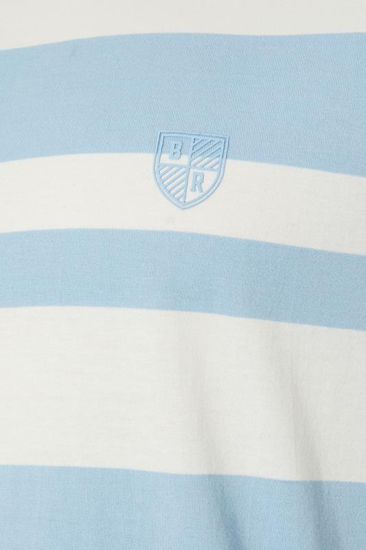 BadRhino Big & Tall Baby Blue Extra Long Stripe T-Shirt | BadRhino 7