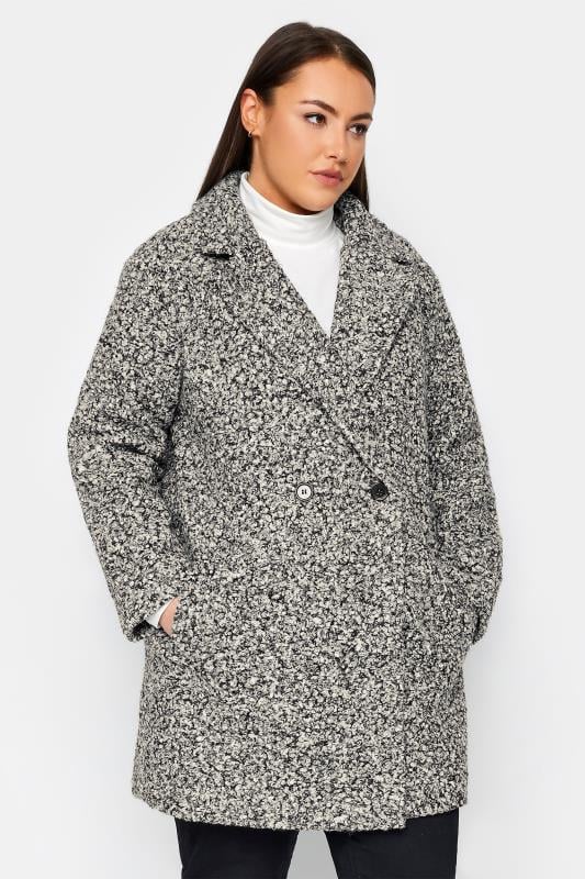 City Chic Charcoal Grey Midi Formal Coat