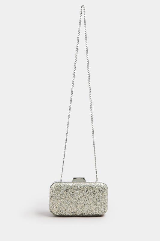  Yours Silver Sequin Clutch Bag
