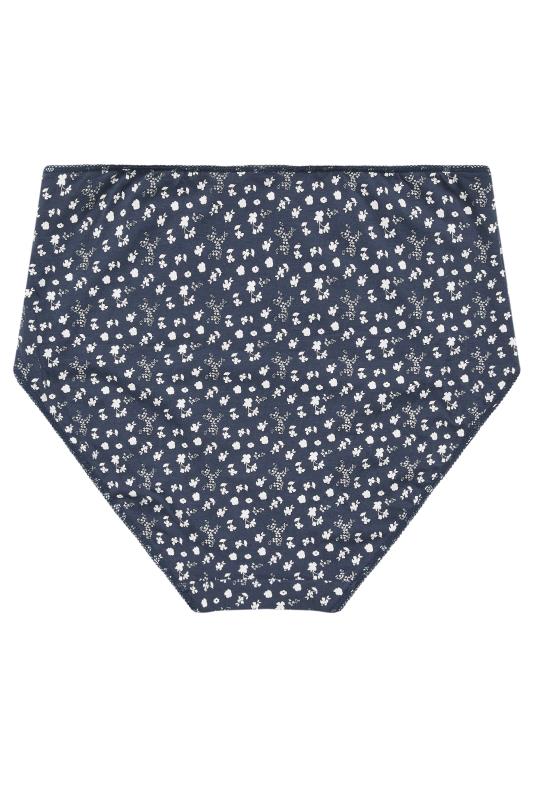 City Chic Navy & White Floral Full Briefs 6