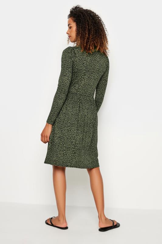 M&Co Khaki Green Animal Print Smock Dress | M&Co 3