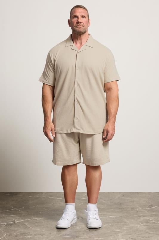 BadRhino Big & Tall Stone Brown Jersey Shorts | BadRhino 1