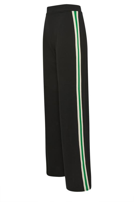 LTS Tall Women's Black & Green Side Stripe Wide Leg Trousers | Long Tall Sally 6