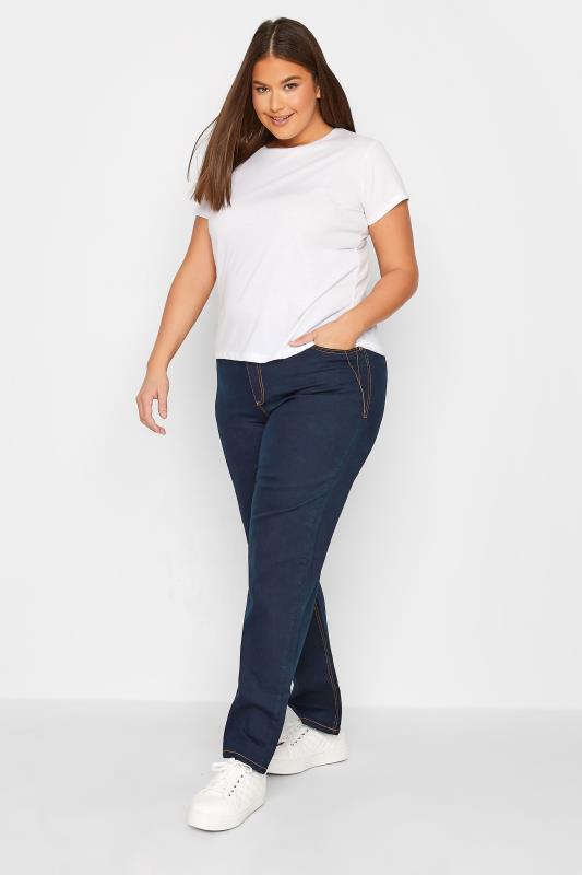 LTS Tall Indigo Blue Stretch Straight Leg Jeans | Long Tall Sally  2