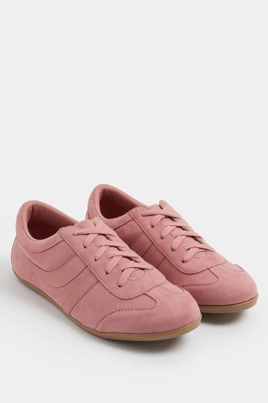  LTS Coral Pink Padded Retro Trainers In Standard Fit