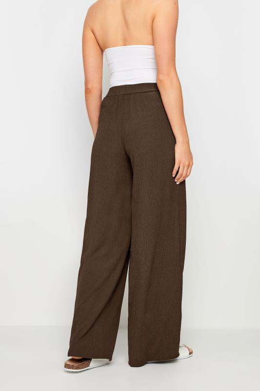 LTS Tall Women's Black Textured Wide Leg Trousers | Long Tall Sally  5