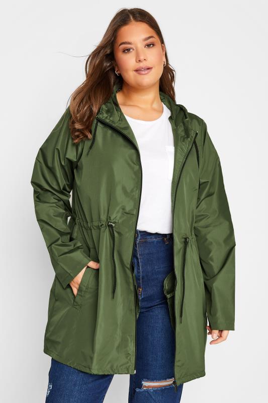 LTS Khaki Green Pocket Parka | Long Tall Sally 1