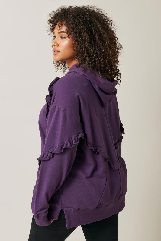 Evans Purple Frill Hoodie 3