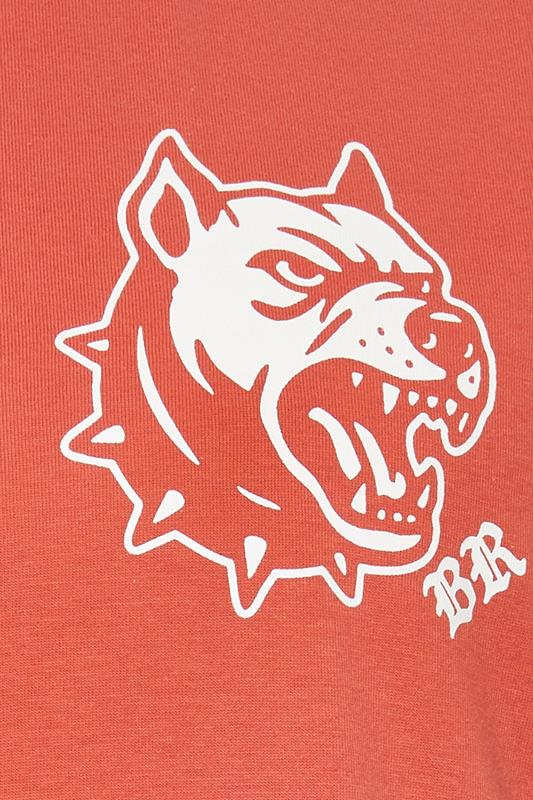 BadRhino Big & Tall Orange Tattoo Dog Graphic Muscle Vest | BadRhino 8