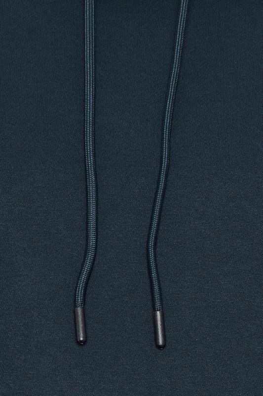 JACK & JONES Big & Tall Navy Blue Plain Hoodie | BadRhino 5