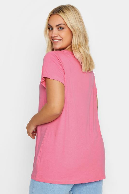 3 PACK Pink & Grey Essential T-Shirts | Yours Clothing 6