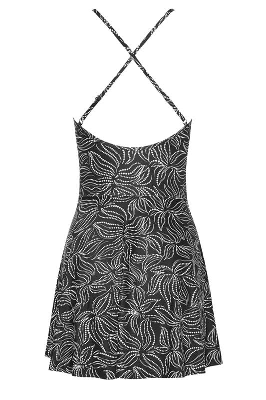 LTS Tall Womens Black Palm Leaf Swimsuit | Long Tall Sally 8