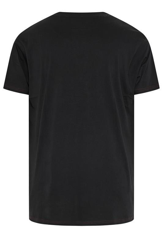 KAM Big & Tall Jet Black California Customs Graphic Print T-Shirt | BadRhino 2