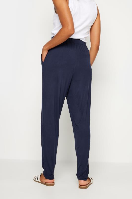 M&Co Navy Blue Hareem Jersey Trousers | M&Co 2