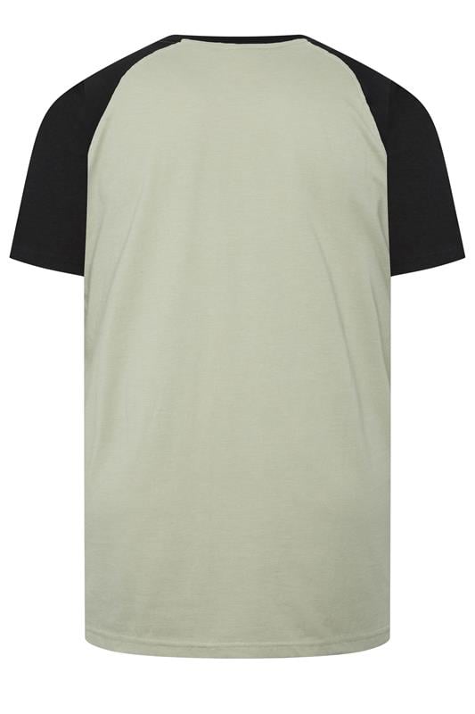 KAM Big & Tall Natural Brown 'Brooklyn' Raglan Tee | BadRhino 4