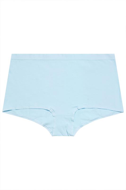 YOURS Plus Size 5 PACK Blue & Grey Lemon Print Shorts | Yours Clothing 11